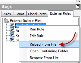 inventor run rule when file is opened